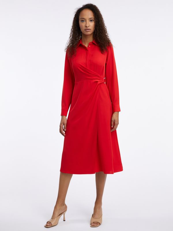 Orsay Women's red midi dress ORSAY