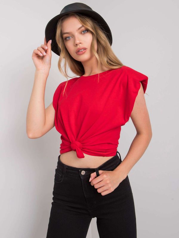 Fashionhunters Women's red T-shirt