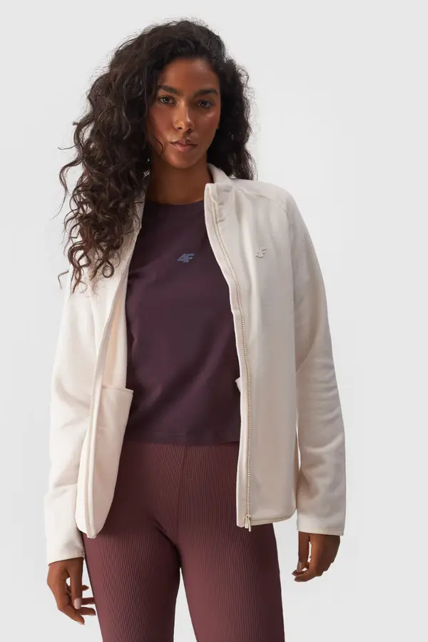 4F Women's Regular Polar With Collar 4F Cream 4FWMM00TFL