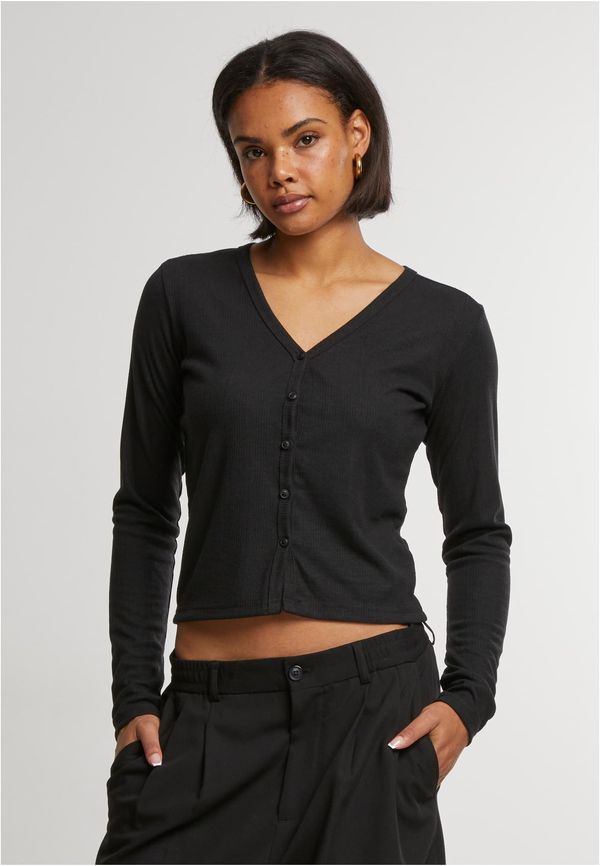 Urban Classics Women's ribbed cardigan black