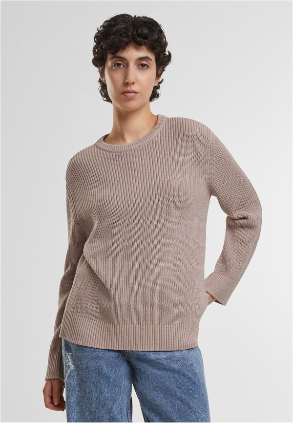 Urban Classics Women's ribbed knitted sweater powder pink