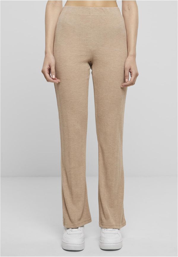 Urban Classics Women's ribbed trousers beige