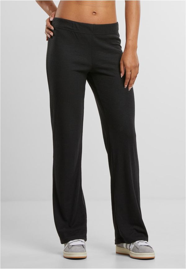 Urban Classics Women's ribbed trousers black