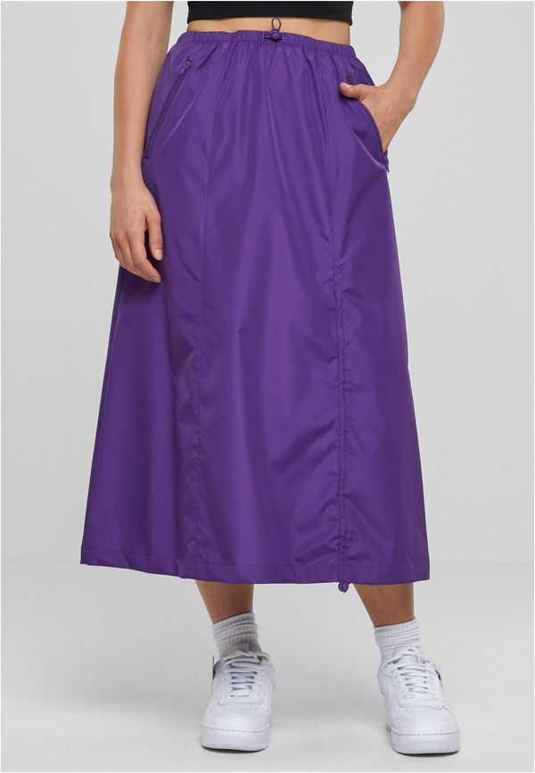 Urban Classics Women's Ripstop Parachute Midi Skirt Purple