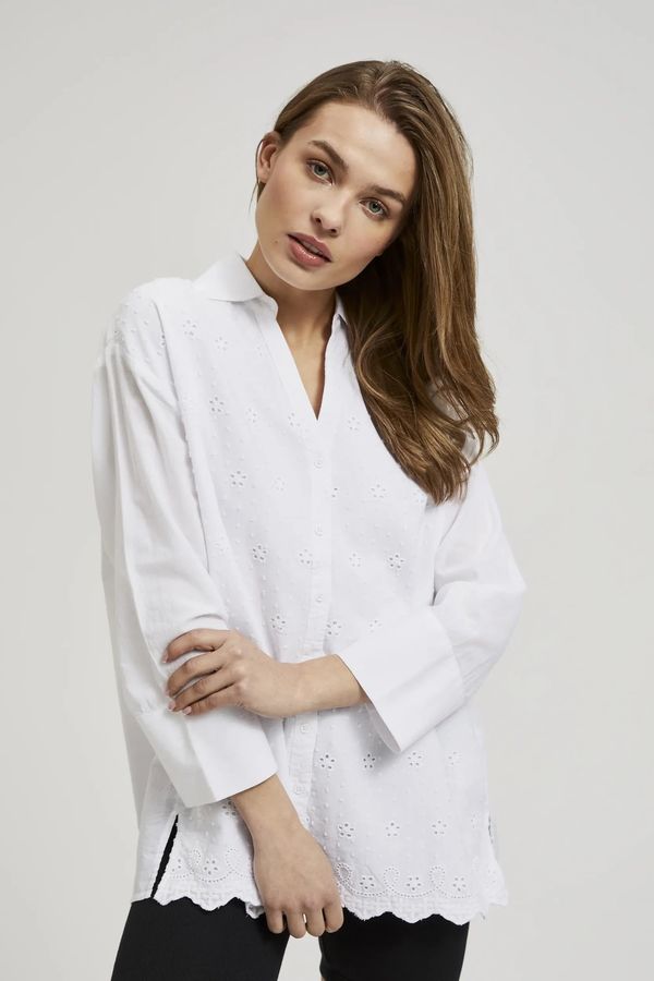 Moodo Women's romantic shirt MOODO - white