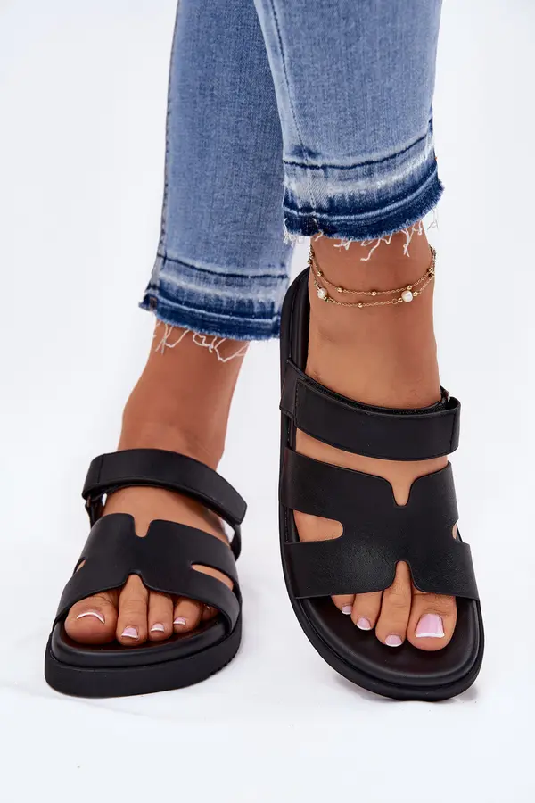 VINCEZA Women's Sandals With Velcro Vinceza