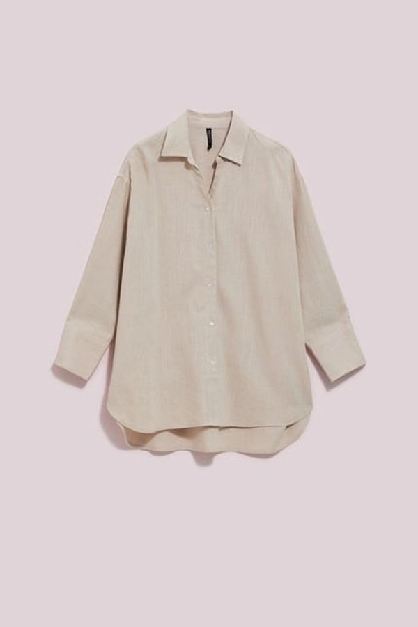 Moodo WOMEN'S SHIRT L-KO-4055 D.Beige