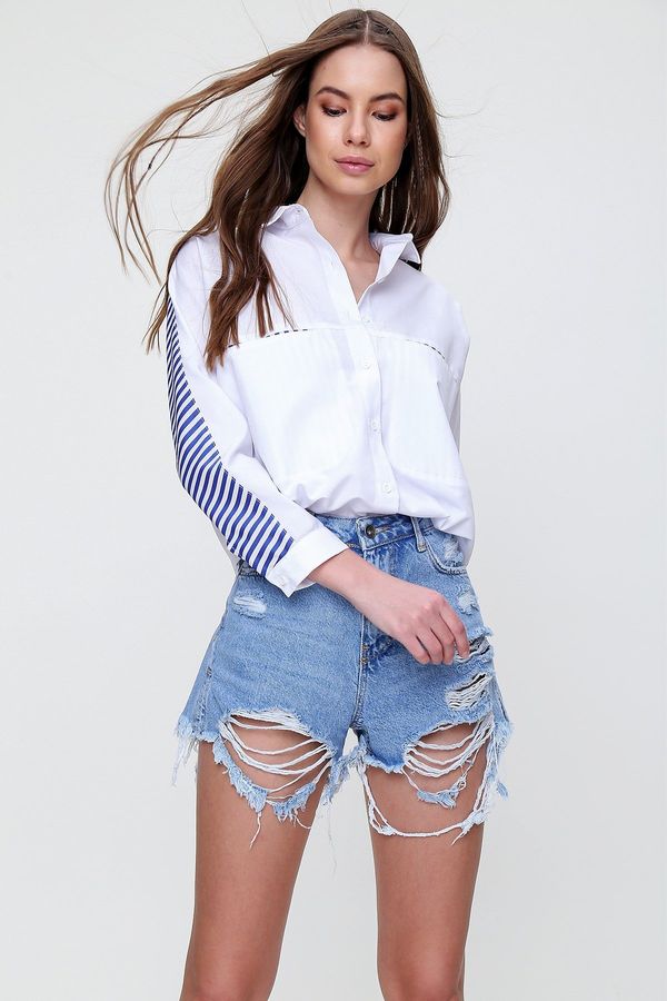 Trend Alaçatı Stili Women’s shirt Trend Alaçatı Stili Striped