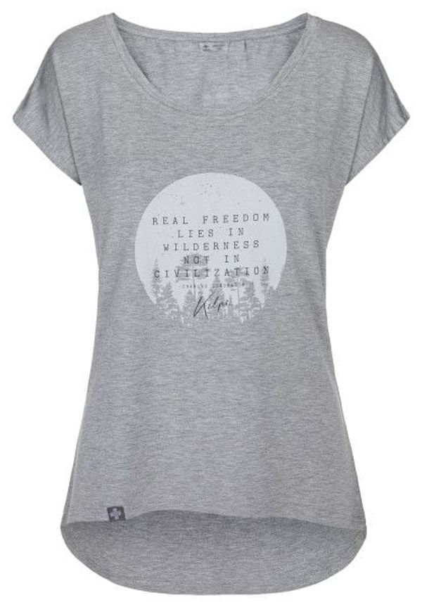 Kilpi Women's short sleeve T-shirt KILPI ROISIN-W Light Grey