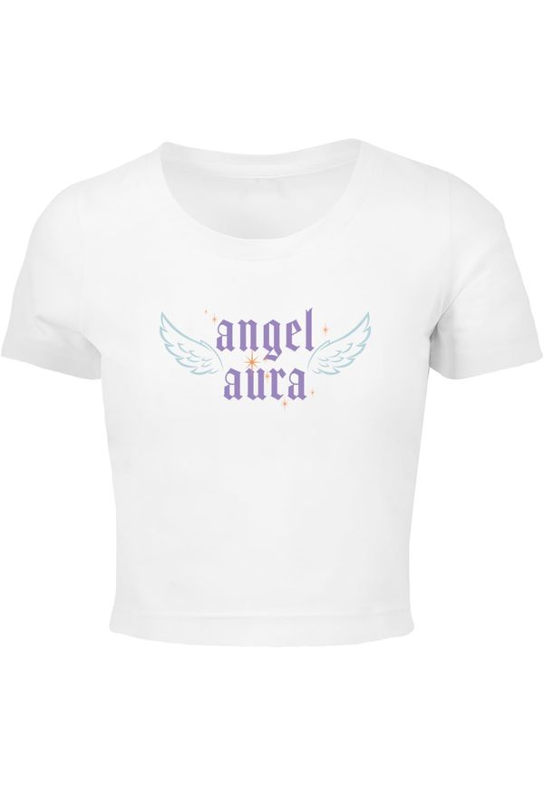 Mister Tee Women's short T-shirt Angel Aura white