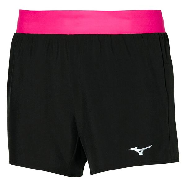 Mizuno Women's shorts Mizuno Alpha 4.5 Short Black/Pink Peacock L