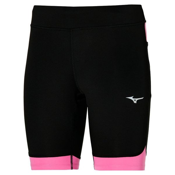 Mizuno Women's shorts Mizuno BG3000 Mid Tight Black/Wild Orchid