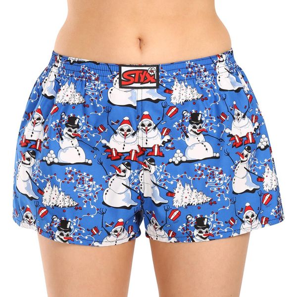 STYX Women's shorts Styx art classic rubber Christmas snowmen