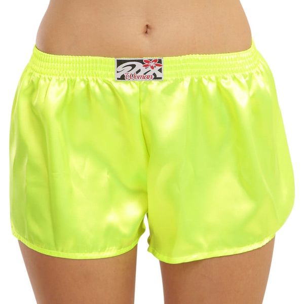 STYX Women's shorts Styx classic rubber satin neon green