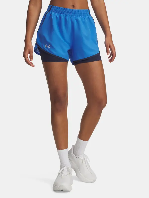 Under Armour Women's shorts Under Armour UA Fly By 2-in-1 Shorts-BLU - Women's