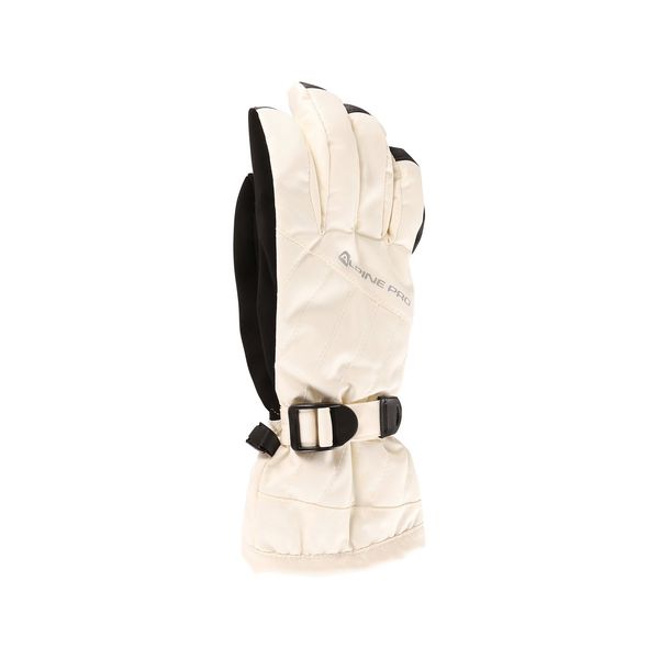 ALPINE PRO Women's ski gloves with PTX membrane gloves ALPINE PRO RENA creme