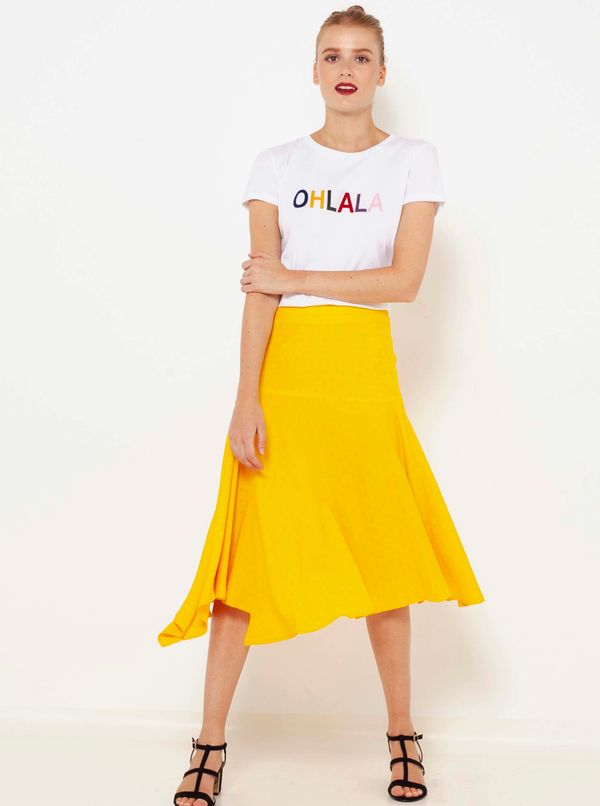 CAMAIEU Women's skirt CAMAIEU Yellow