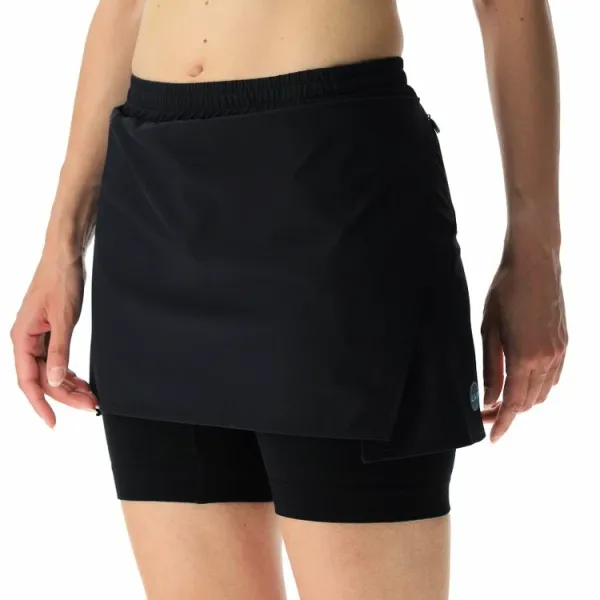 UYN Women's skirt UYN RUNNING EXCELERATION OW PERFORMANCE 2IN1 SKIRT Black