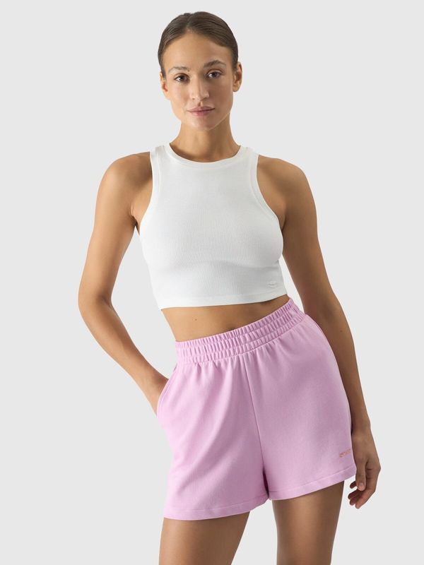 4F Women's Slim 4F Crop Top - Cream