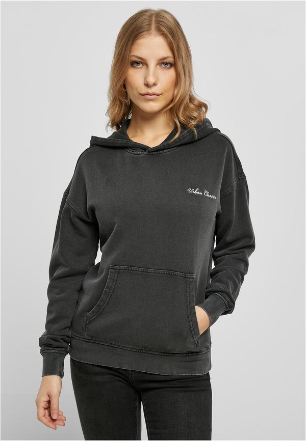 Urban Classics Women's small embroidery Terry Hoody black