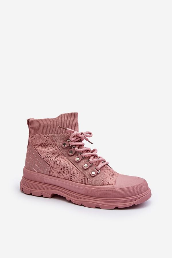 Kesi Women's sneakers with an elastic upper, pink Kalyne