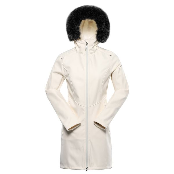 ALPINE PRO Women's softshell coat with membrane ALPINE PRO IBORA creme