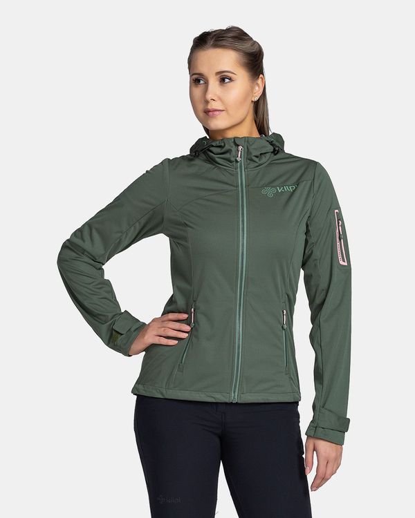 Kilpi Women's softshell jacket KILPI BELTRA-W Dark green