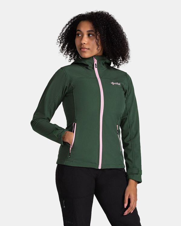 Kilpi Women's softshell jacket Kilpi RAVIA-W Dark green