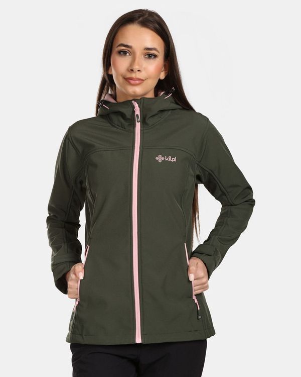 Kilpi Women's softshell jacket Kilpi RAVIA-W Dark green