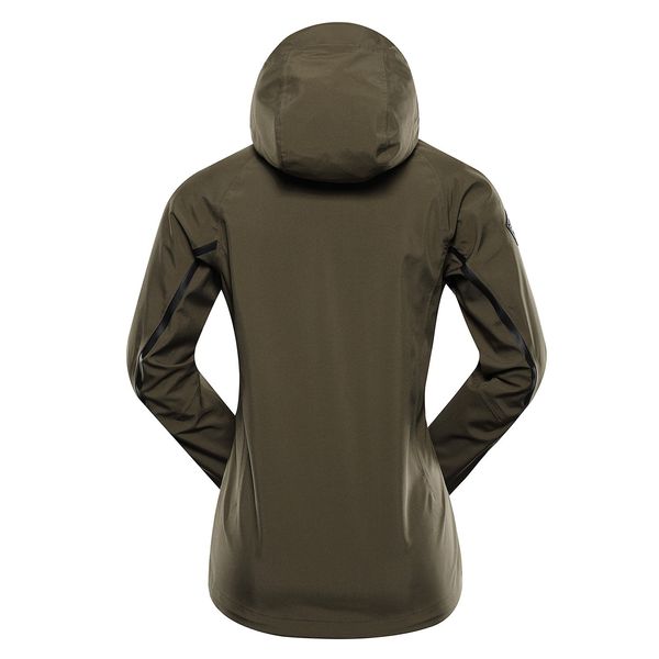 ALPINE PRO Women's softshell jacket with membrane ALPINE PRO JERDA ivy green