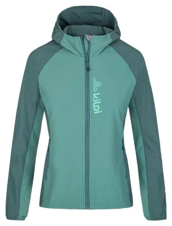 Kilpi Women's softshell running jacket Kilpi BALANS-W dark green