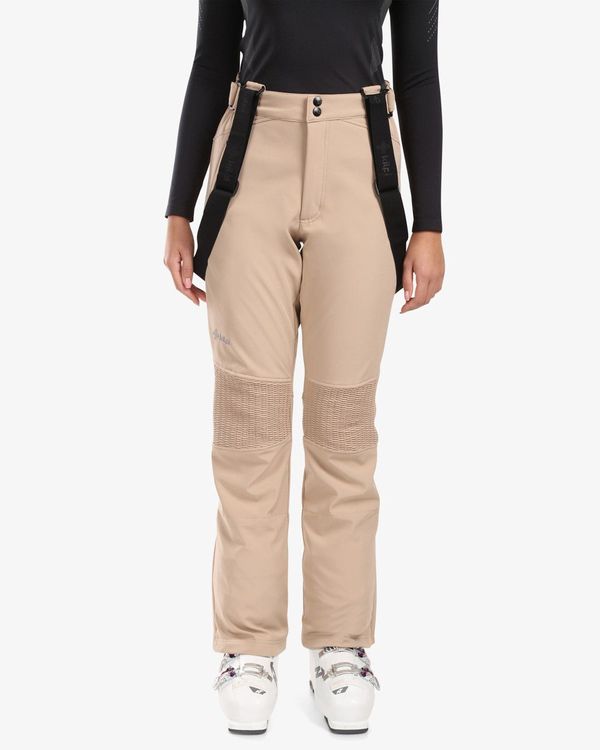 Kilpi Women's softshell ski pants Kilpi DIONE-W Beige