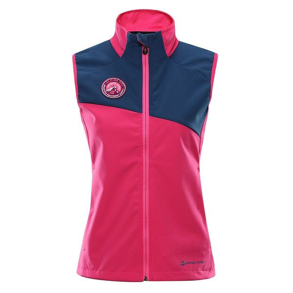 ALPINE PRO Women's softshell vest ALPINE PRO WERSA cabaret