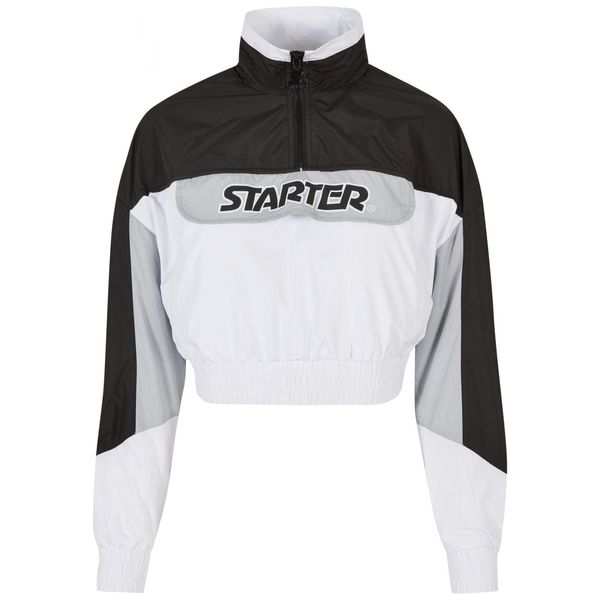 Starter Black Label Women's Starter Colorblock Pull Over Jacket Black/White