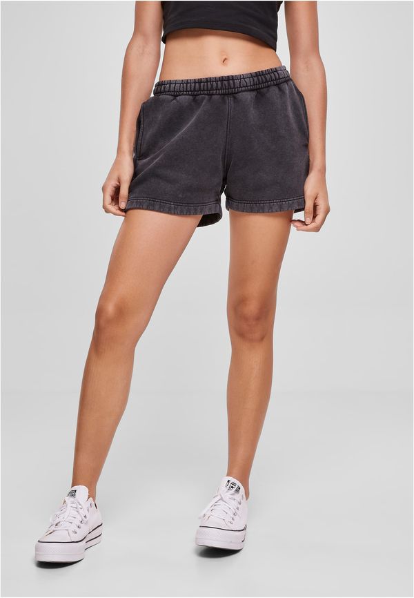 UC Ladies Women's Stone Washed Shorts - Black