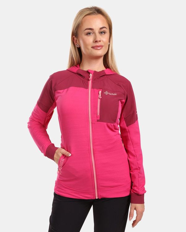 Kilpi Women's Stretch Hooded Sweatshirt Kilpi MEMPHIS-W Pink