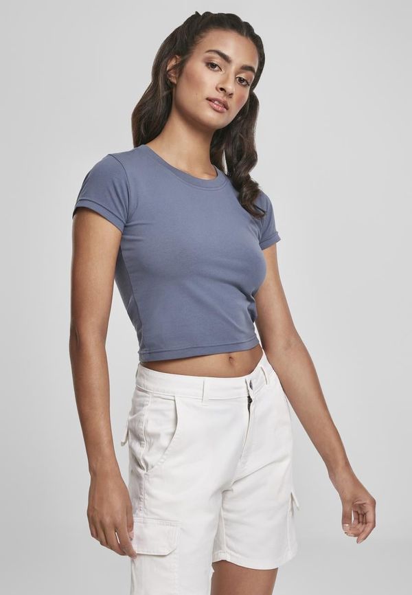 Urban Classics Women's stretch jersey Cropped Tee vintageblue