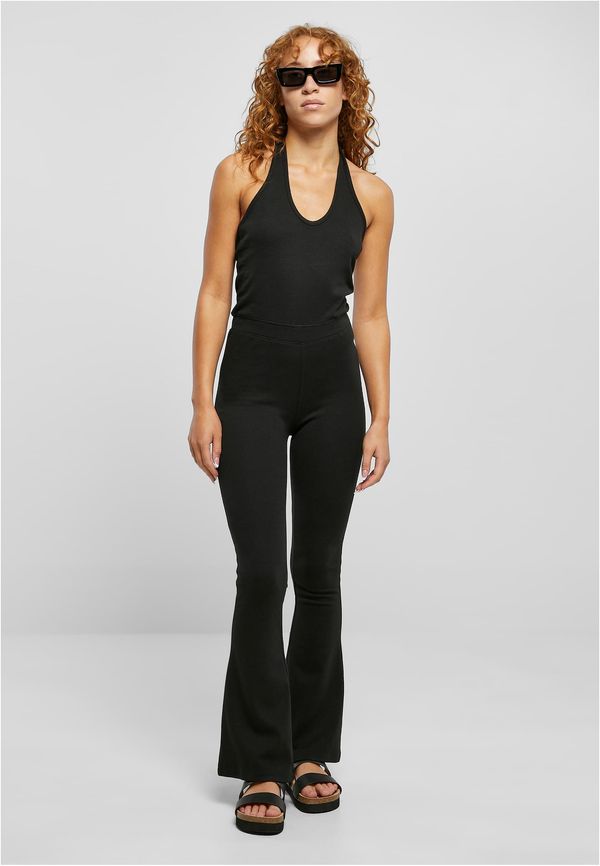 UC Ladies Women's stretch jumpsuit with neck lock in black