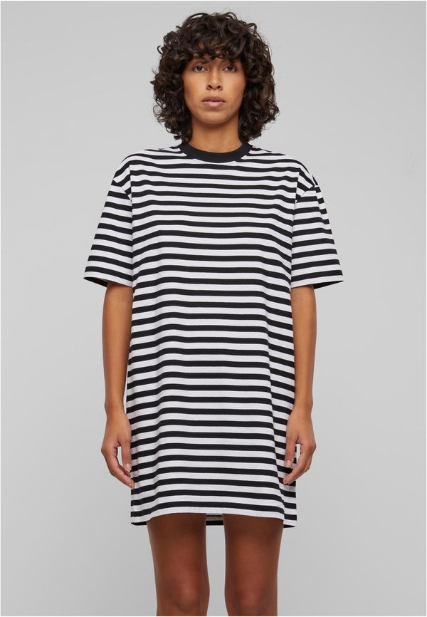 Urban Classics Women's striped dress oversized white/black