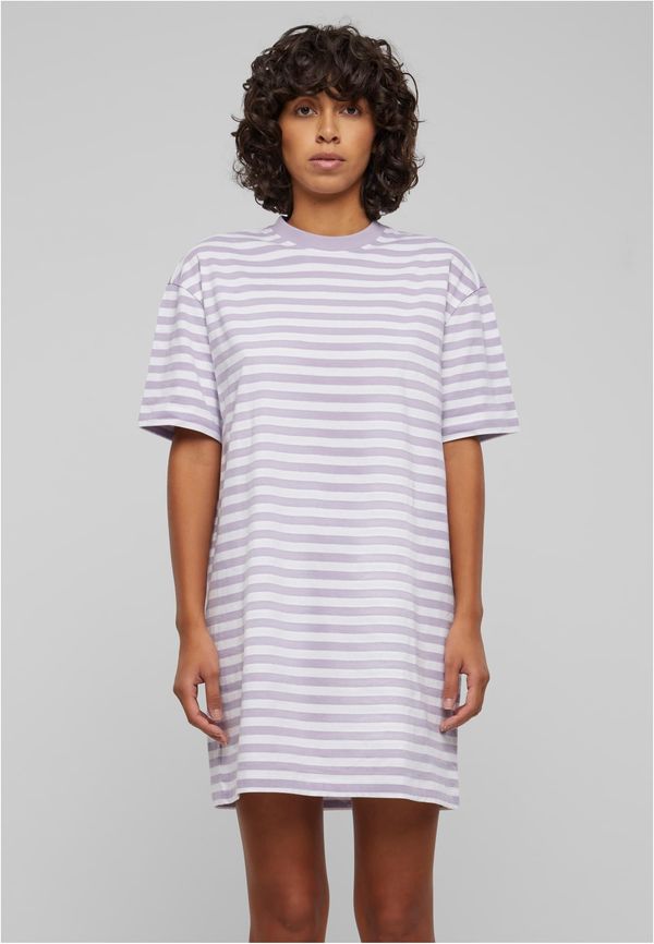 Urban Classics Women's striped dress oversized white/purple