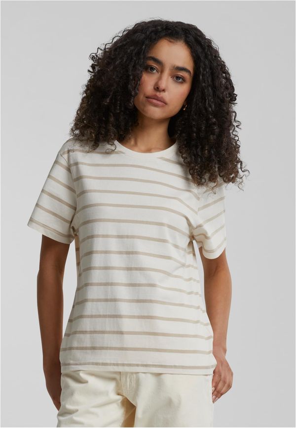 Urban Classics Women's Striped T-Shirt Box Beige