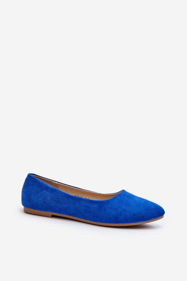 Kesi Women's suede ballerinas Blue Kommia