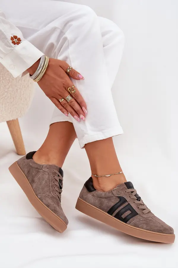 VINCEZA Women's Suede Sneakers Vinceza