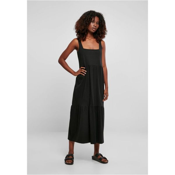 Urban Classics Women's summer dress 7/8 length Valance black