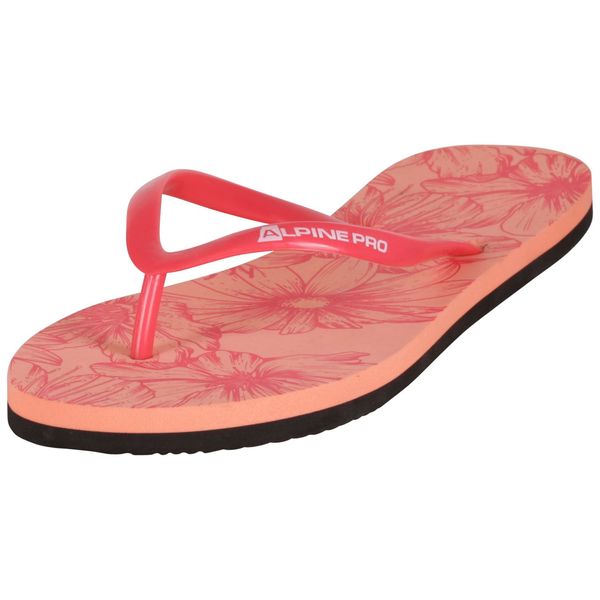 ALPINE PRO Women's summer flip-flops ALPINE PRO NERILLA peach pink