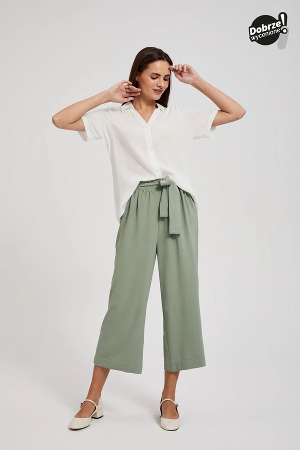 Moodo Women's summer trousers MOODO - olive