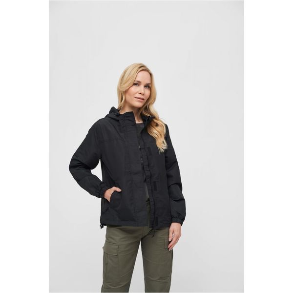 Brandit Women's summer windbreaker with front zipper black