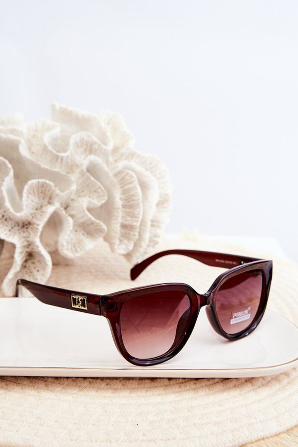Kesi Women's Sunglasses with Gold Detailing UV400 Brown