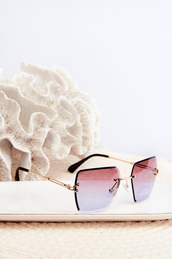 Kesi Women's Sunglasses with Shaded Lenses UV400 Gold-Pink