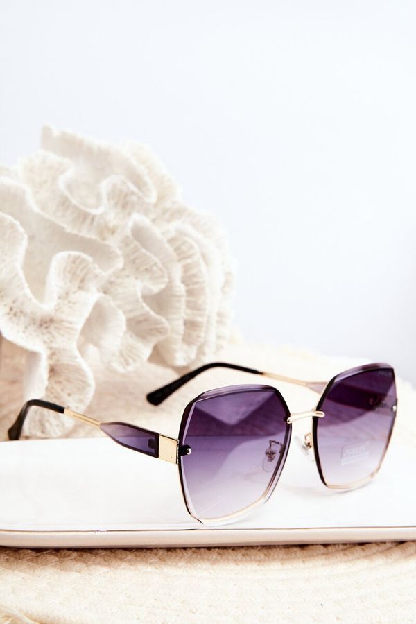 Kesi Women's Sunglasses with UV400 Shaded Lens - Black/Gold
